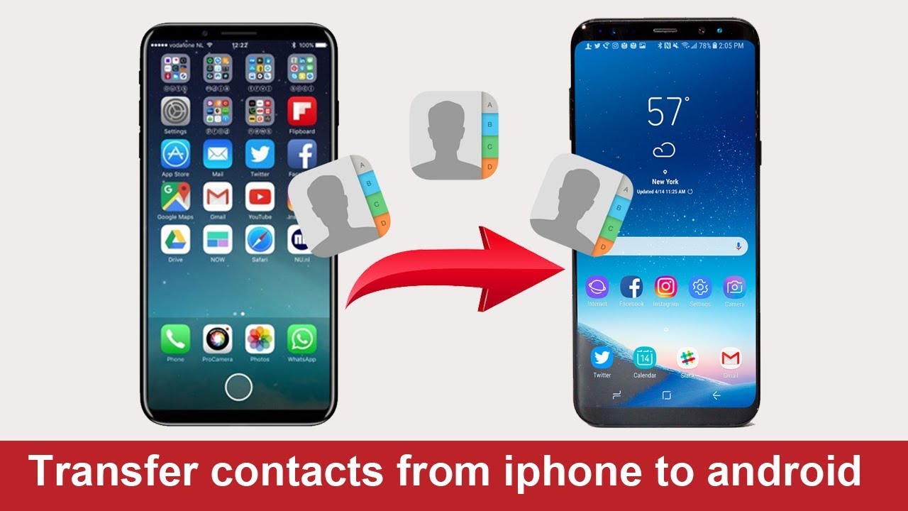 transfer contacts from android to android